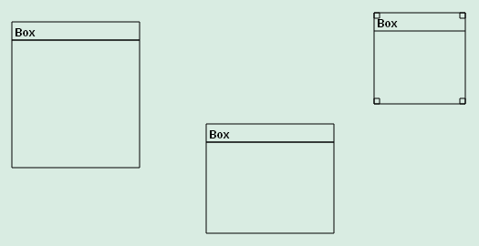 Alt Figure 08-09.03: Boxes with different sizes